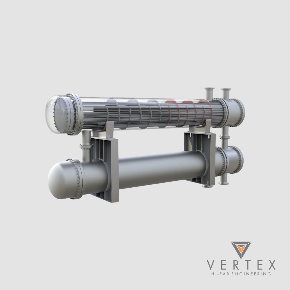 Heat Exchanger Manufacturer – Vertex Hi Fab Industrial heat exchanger by Vertex Hi Fab for efficient heat transfer applications